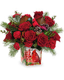 Joyful Cardinal Bouquet