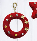 10 PCS Stuffed Christmas Tree Hanging Ornament