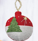 10 PCS Stuffed Christmas Tree Hanging Ornament