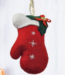 10 PCS Stuffed Christmas Tree Hanging Ornament