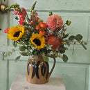 Golden Bloom Pitcher