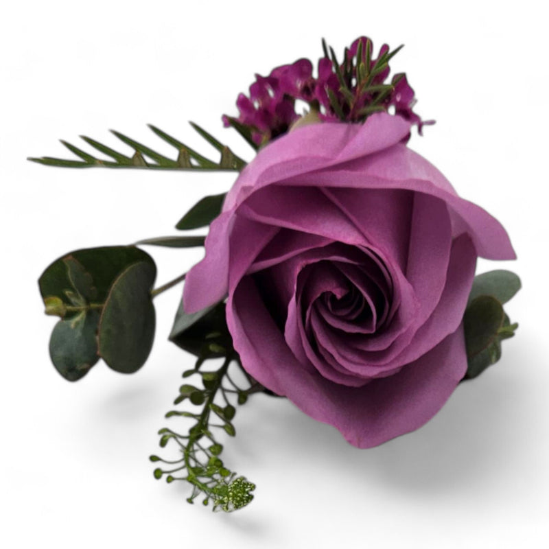 Classic Pink Rose Boutonniere