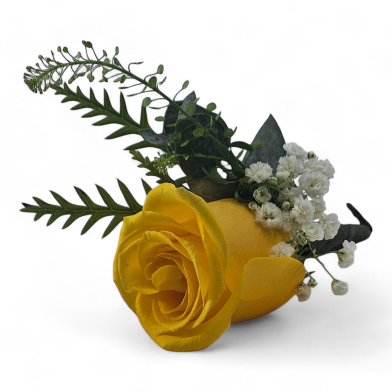 Golden Yellow Rose Boutonniere