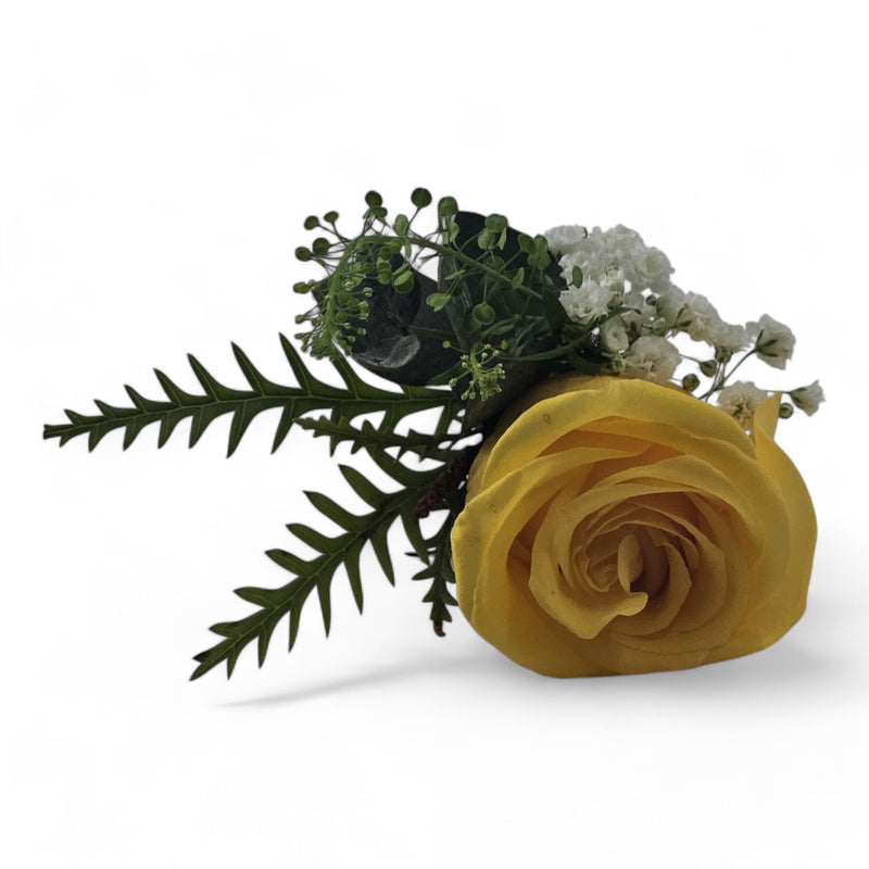 Golden Yellow Rose Boutonniere