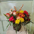 Festive Flame Cube Arrangement