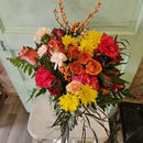 Festive Flame Cube Arrangement