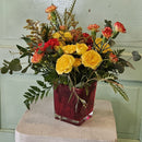 Golden Ember Cube Bouquet