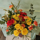 Golden Ember Cube Bouquet
