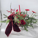 Crimson Elegance Holiday Arrangement