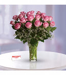 Make Me Blush - Dozen Long Stemmed Pink Roses