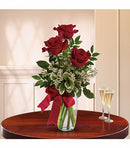 Thoughts of You Bouquet with Red Roses