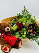 Bouquet and Cuddle Bear
